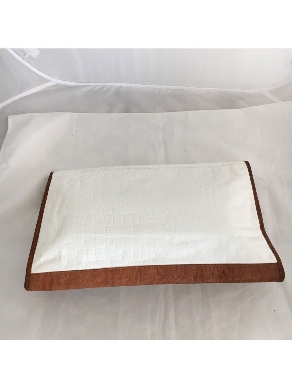 ORLANE white leather clutch - Picture 4 of 8